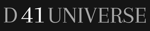 Black background with 'D 41 UNIVERSE' text